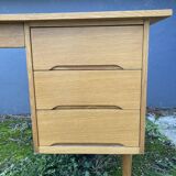 Scandinavian desk with drawer box