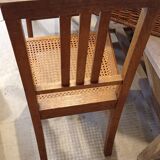 Pair of old caned chairs