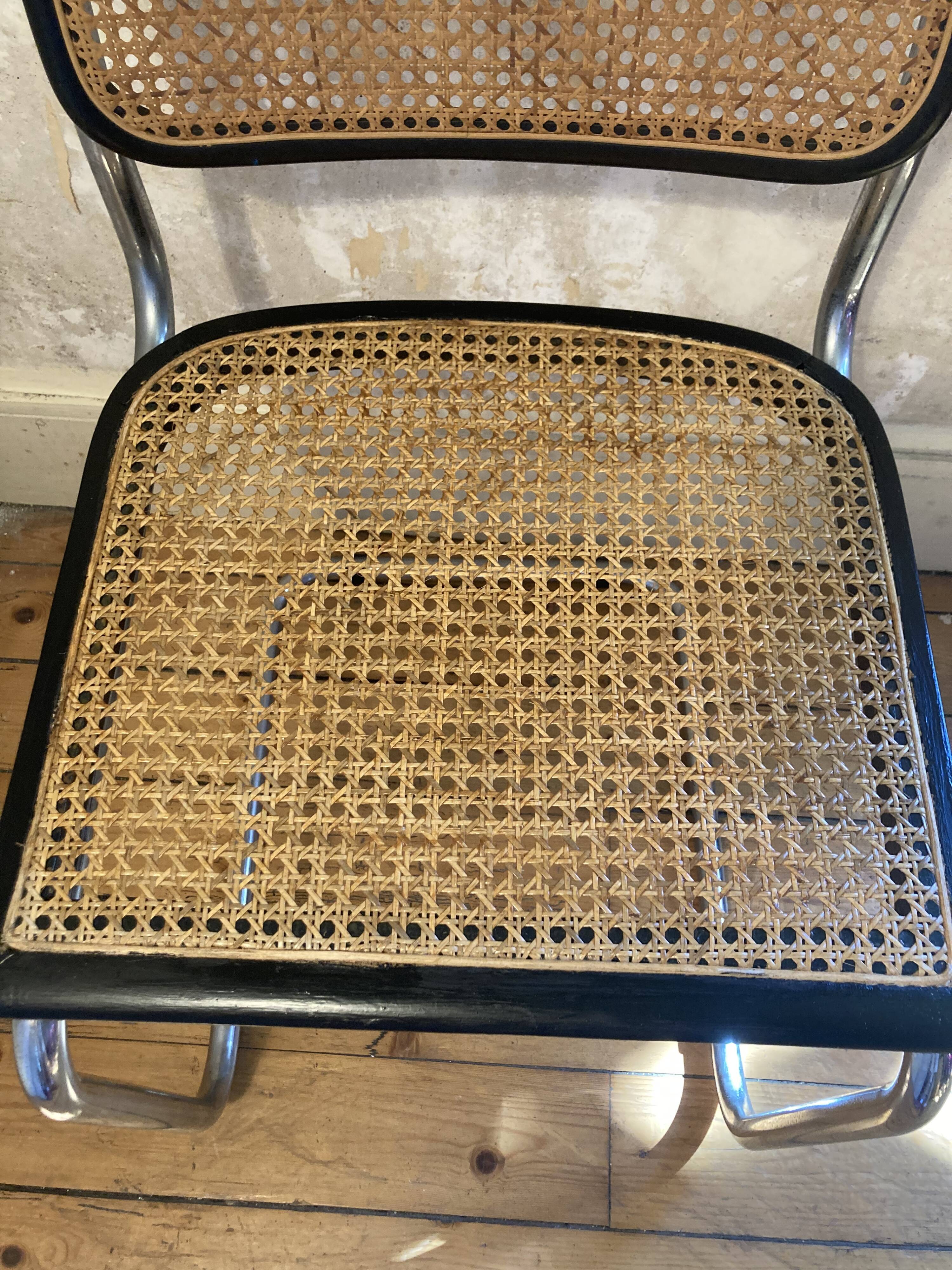 Black Marcel Breuer chair b32