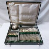37-piece silver-plated Art Deco cutlery set