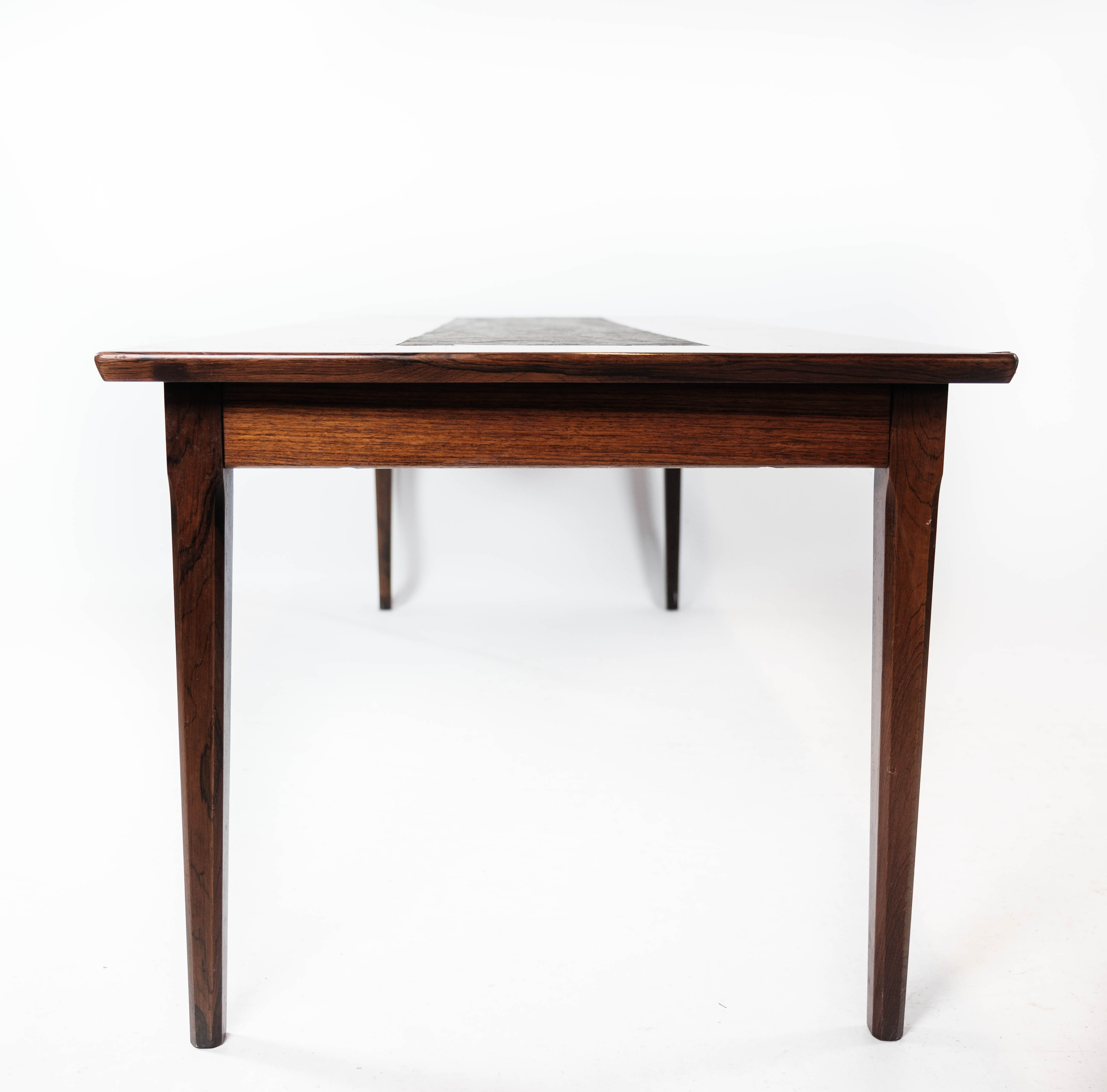Coffee table in rosewood and black slate of Danish design, 1960s