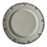 Plat rond plat terre de fer Art Déco