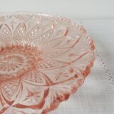 Dish in chiseled glass