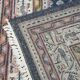 Beautiful vintage oriental rug with mainly blue colours 195x147cm