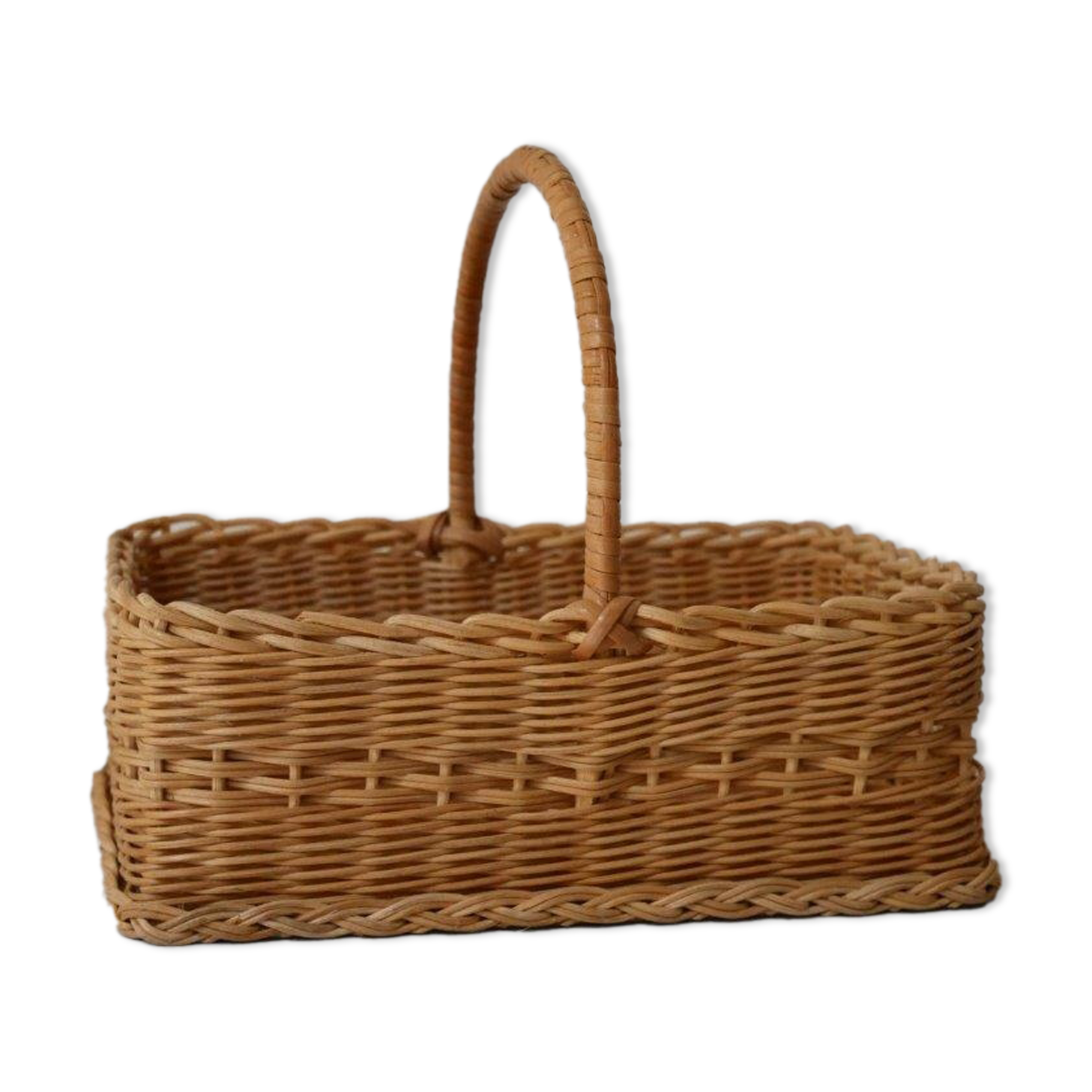Wooden bottom basket