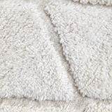 Moroccan Berber carpet blessed ouarain ecru plain with engraved diamonds 302x210cm