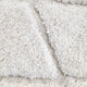 Moroccan Berber carpet blessed ouarain ecru plain with engraved diamonds 302x210cm