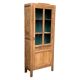 Parisian glass cabinet art deco raw wood