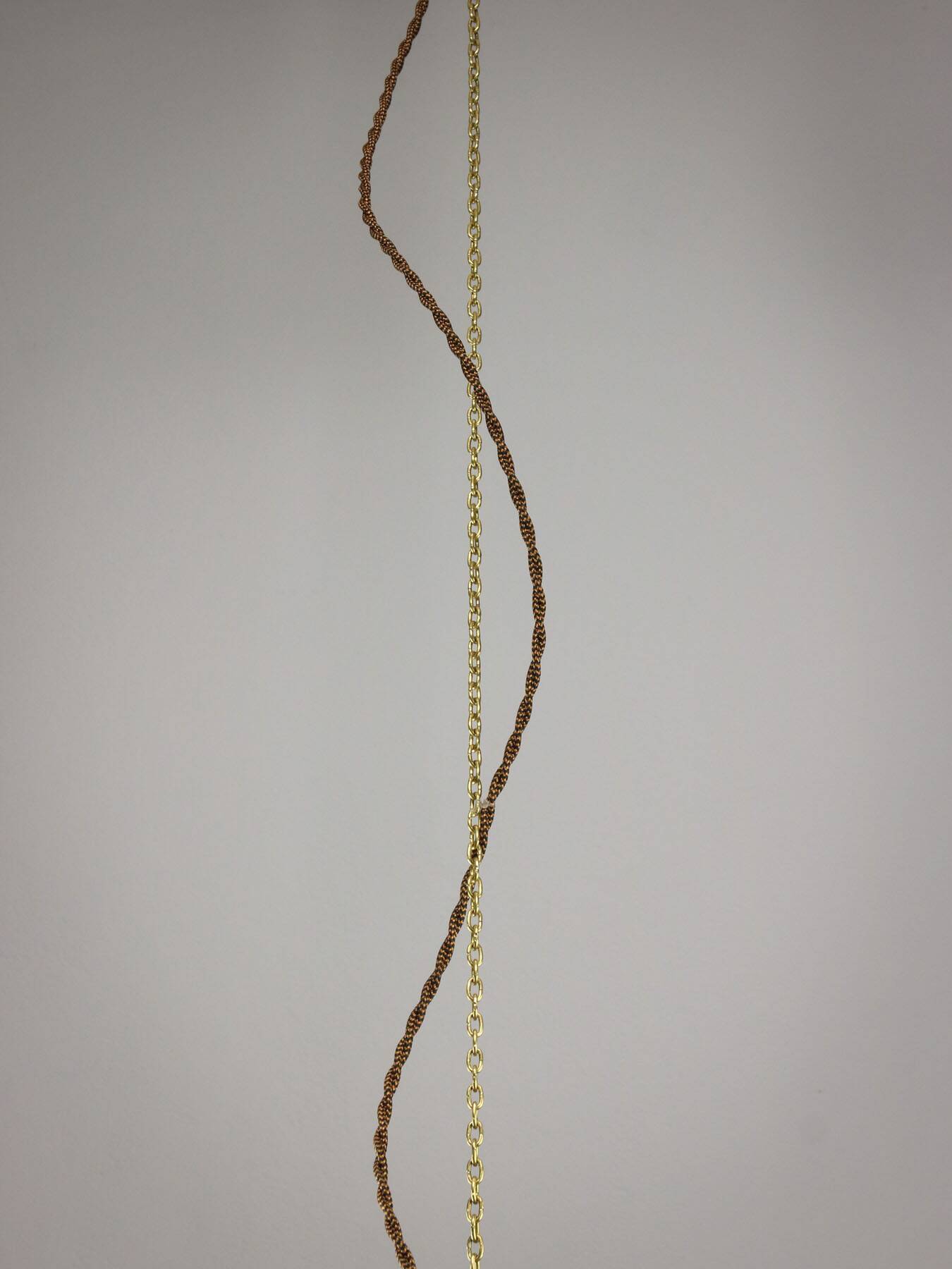 Vintage Italian Brass and Glass Lantern