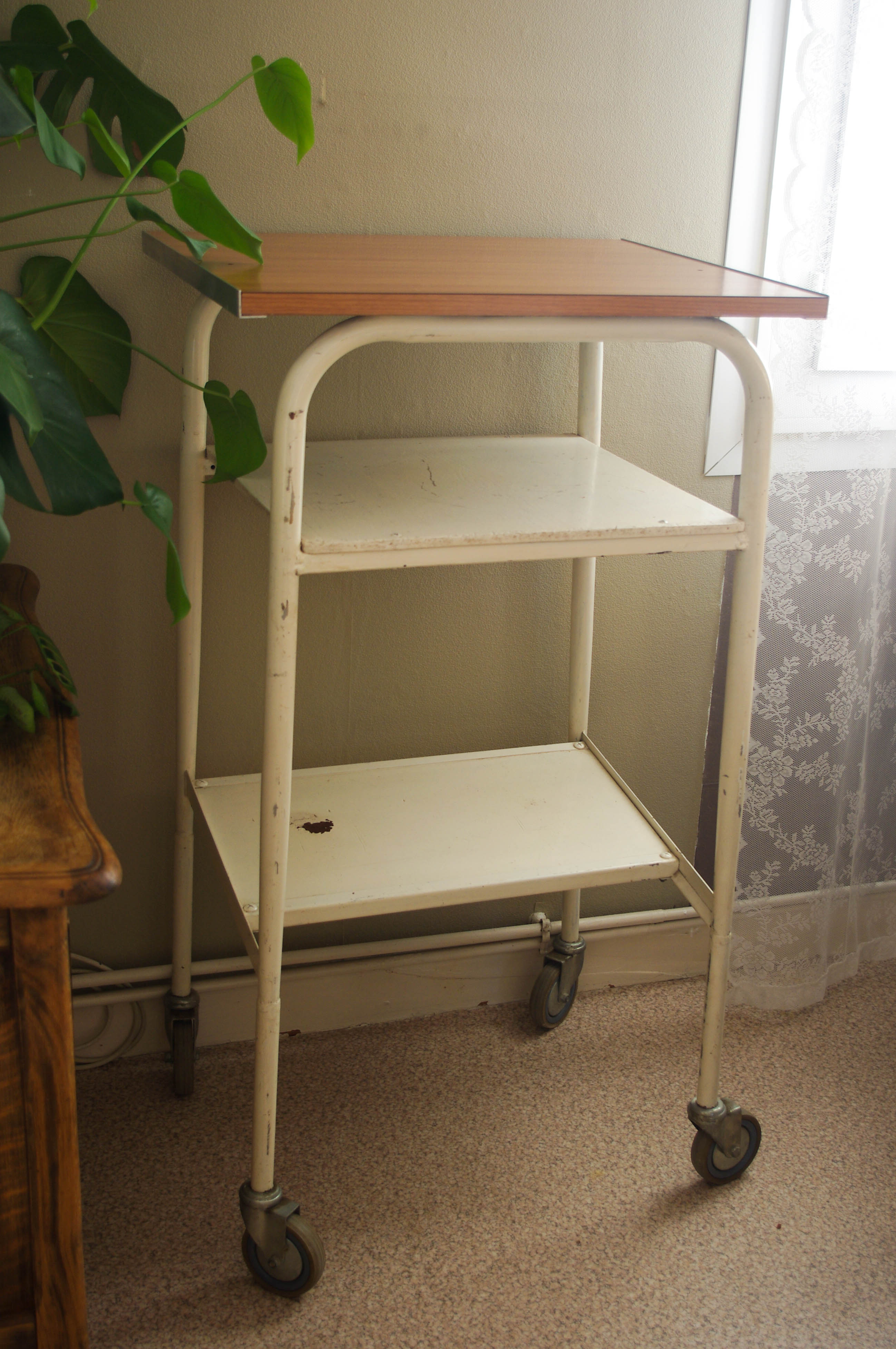 Vintage industrial trolley