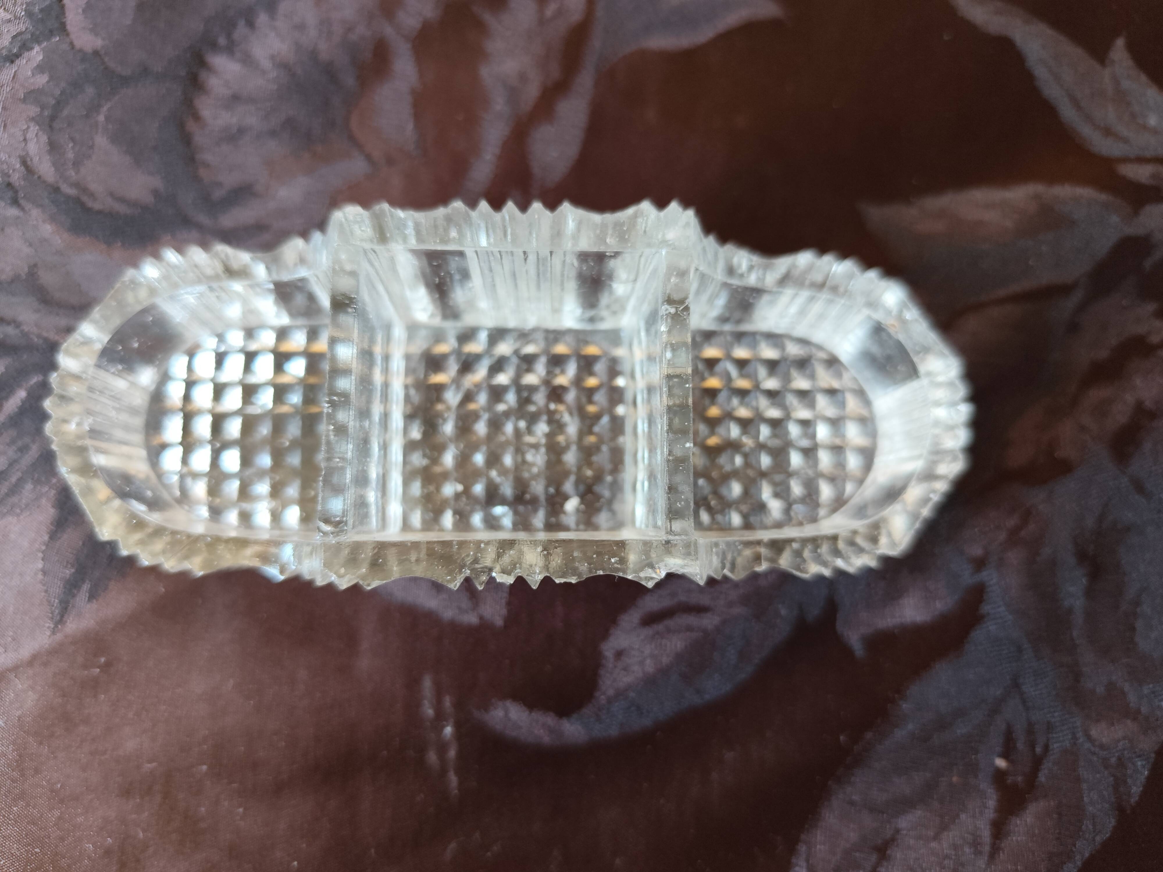 moulded glass salver