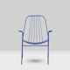 Pair of openwork iron armchairs, 1960s
