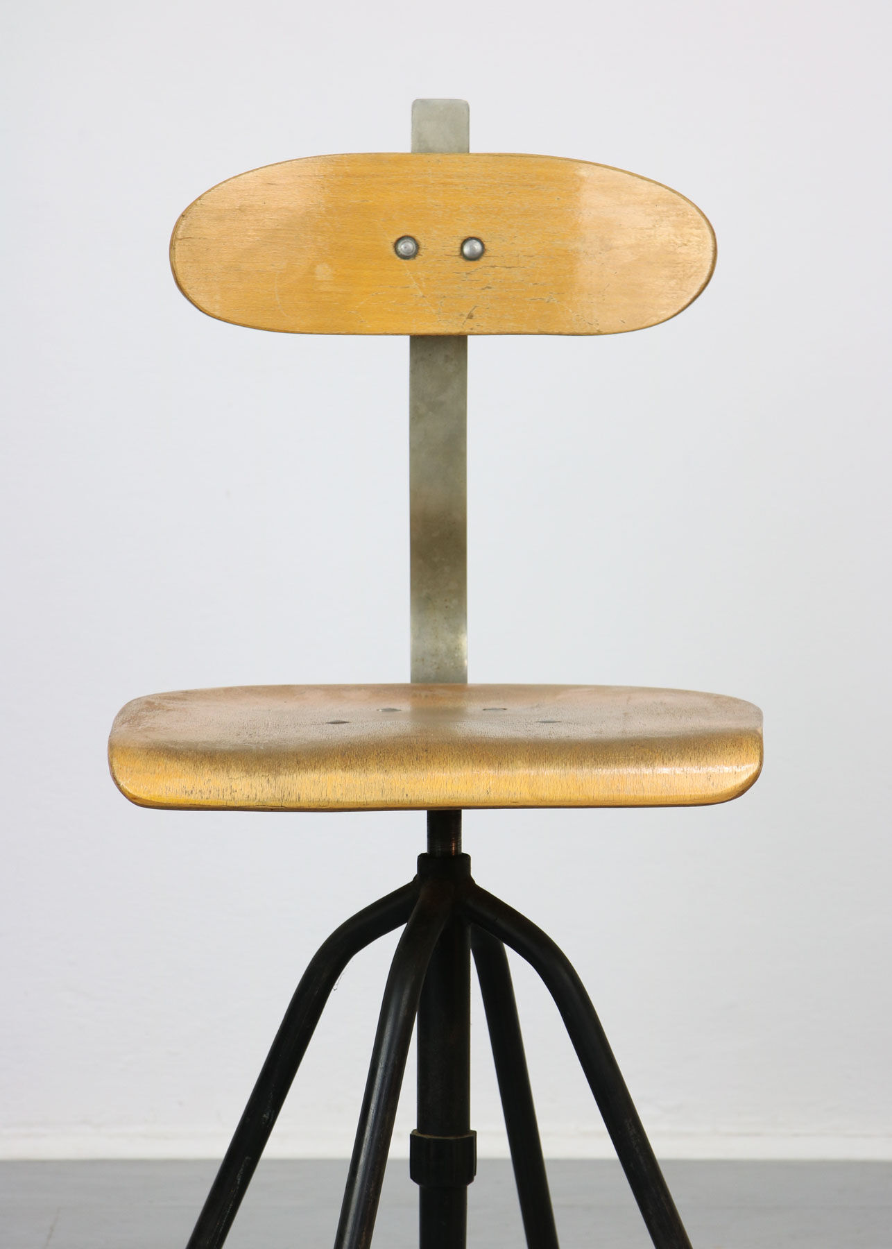 Vintage industial swivel chair 1950s