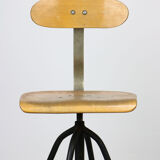 Vintage industial swivel chair 1950s