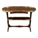 Table Rognon en Moucheté d’Acajou, estampillée “L’escalier de Cristal” – Fin XIXe