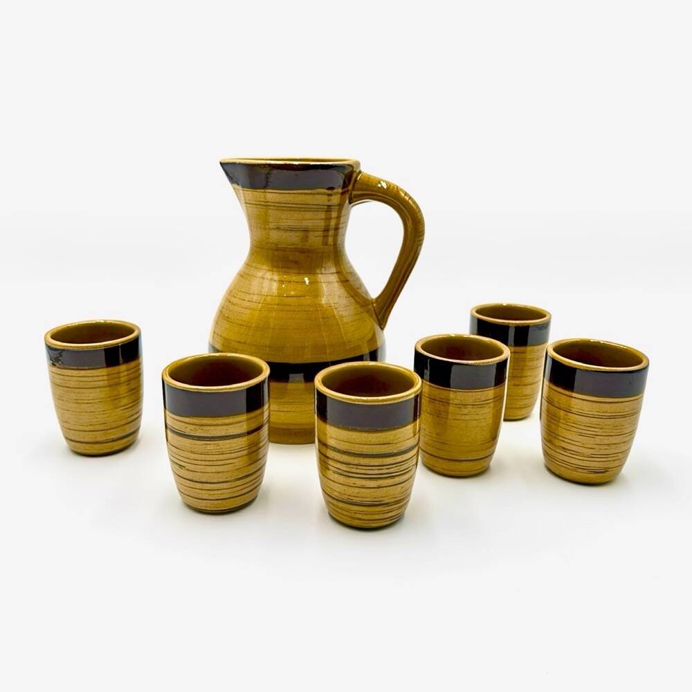 Ceramic enamelled orangeade service GK 1970s