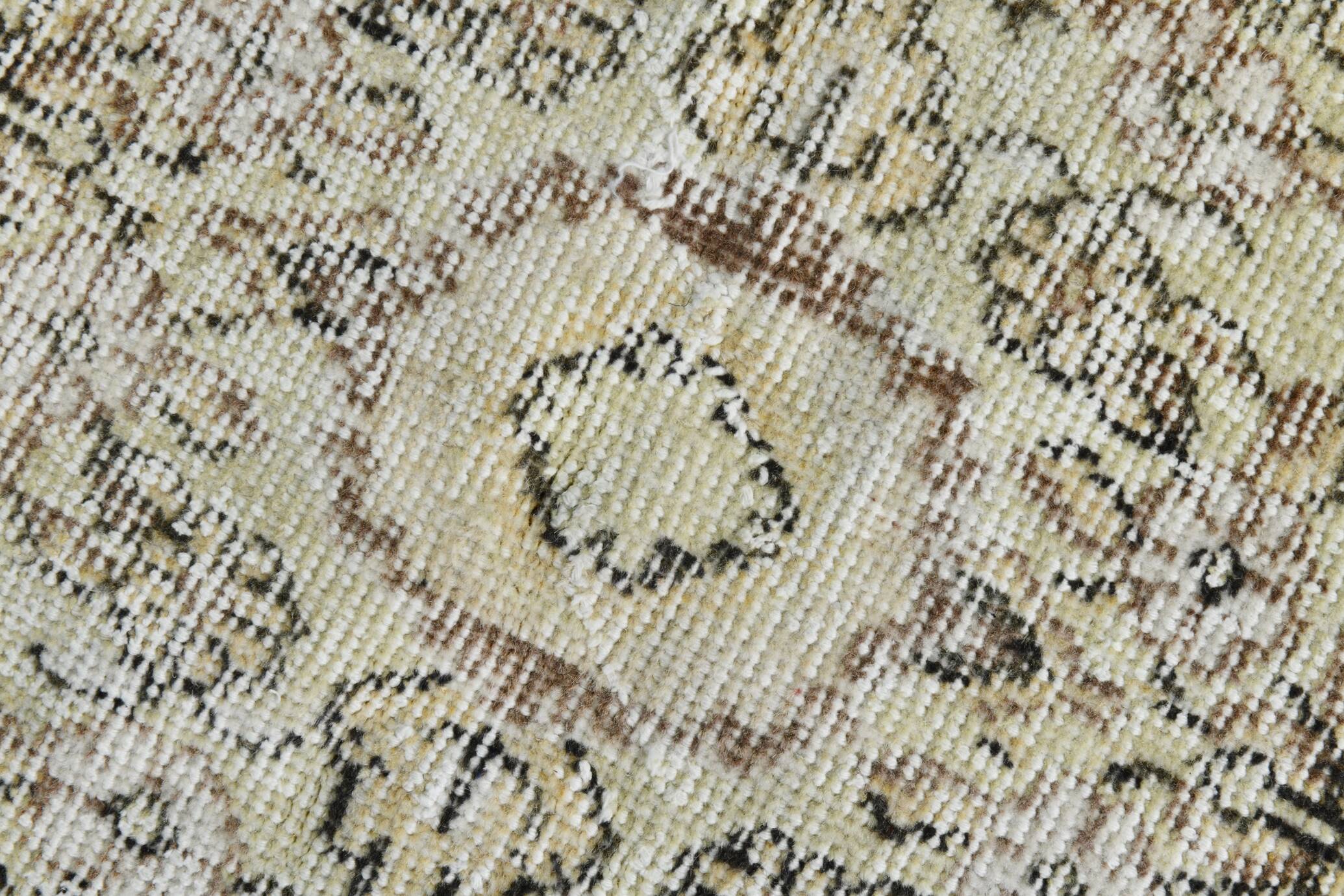 6x11 Beige & Cream Classic Turkish Rug, 194x328Cm