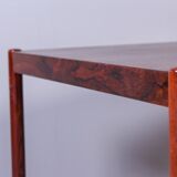 Rectangular Scandinavian coffee table in 1950s rosewood