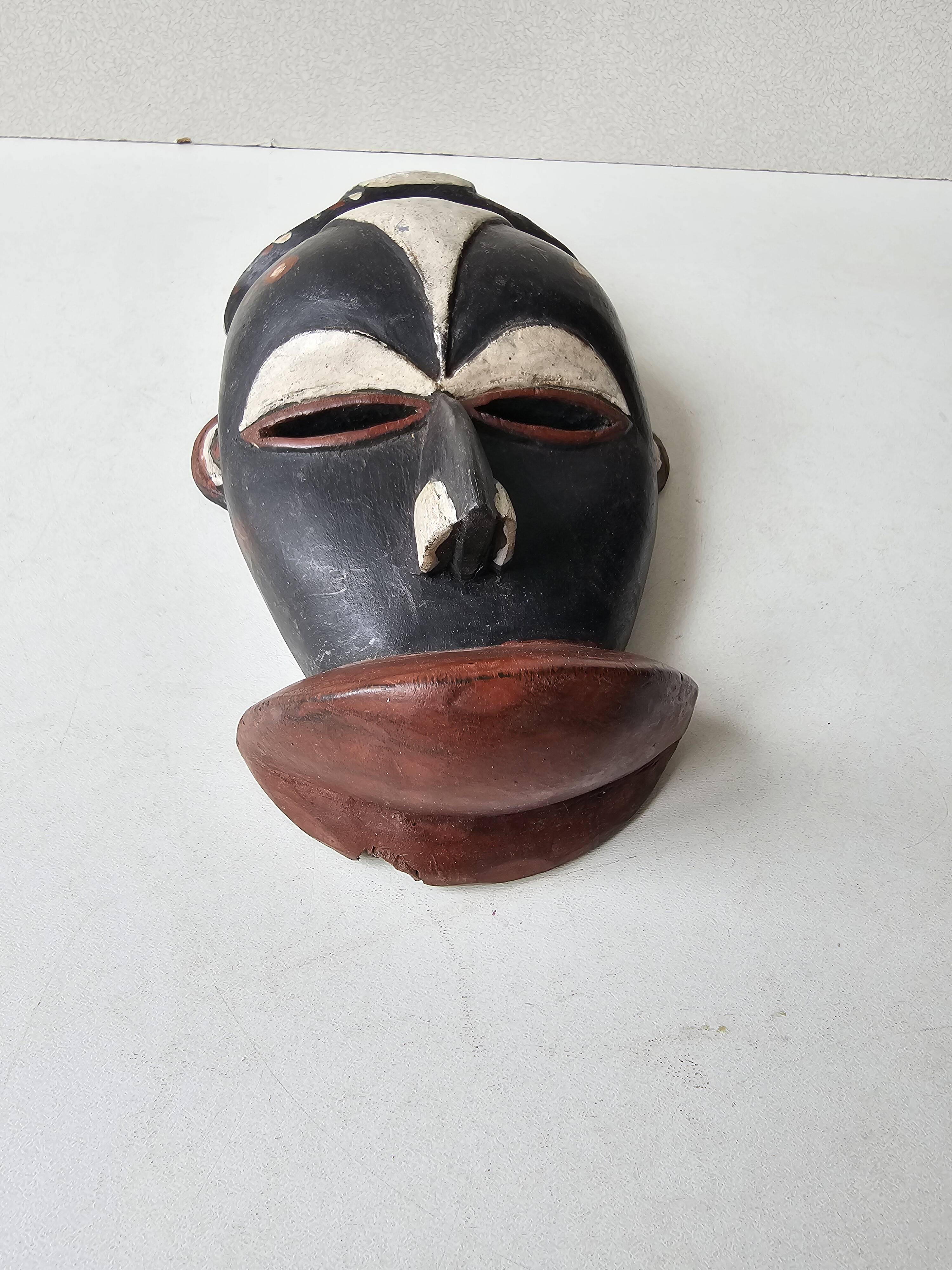 Small African wall mask Galoa Gabon 22cm - Tribal African art