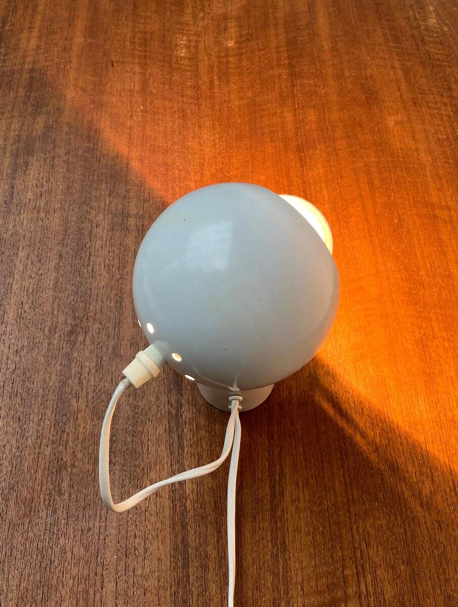 Swiss minimalist magnetic table lamp from the mid-century space age, 1960s.