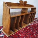 Oak bin shelf