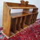 Oak bin shelf