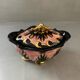 Signed pink gold ceramic candy dish