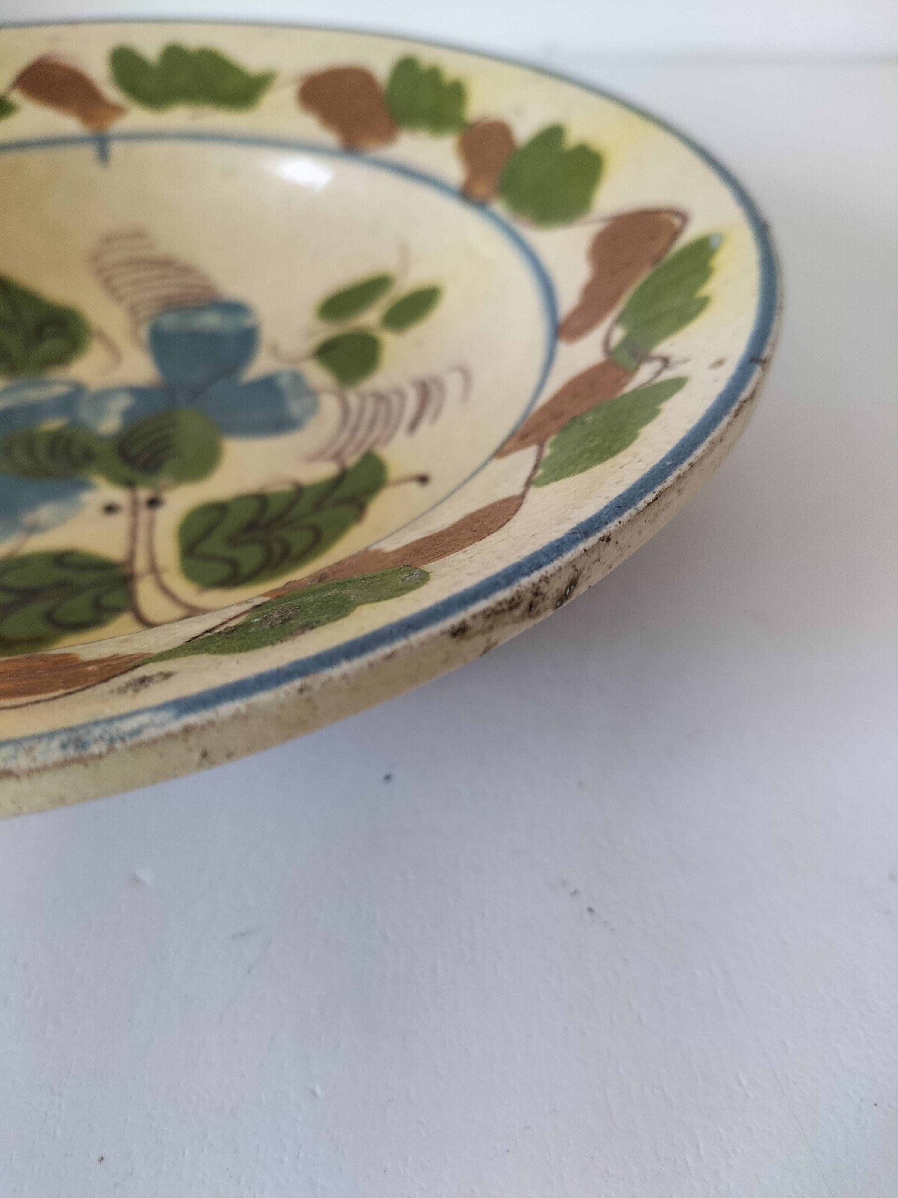 Glazed earthenware plate from Korond (Corund), Transylvania