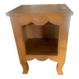 Marquetry bedside table