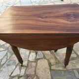Round table 6 feet 3 solid walnut extensions