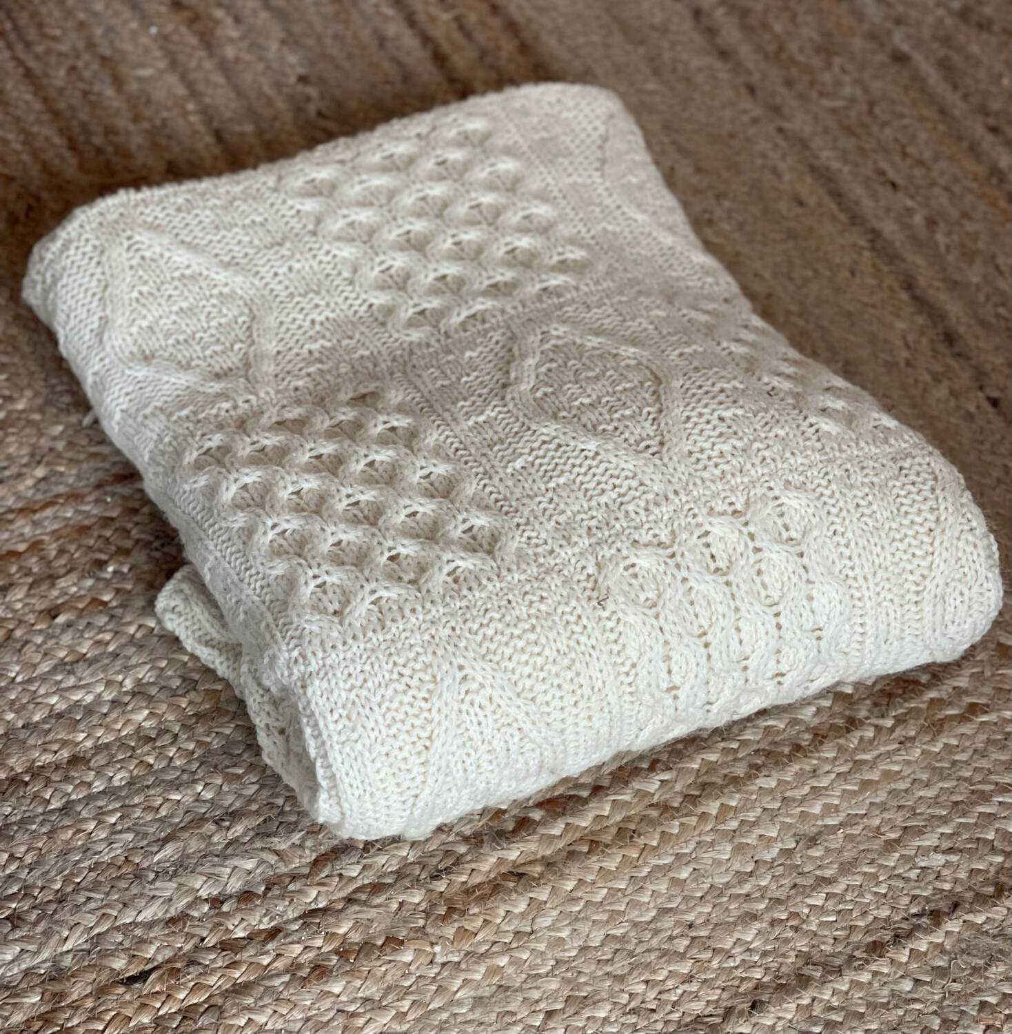 Pure natural wool English blanket