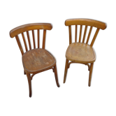 Duo of bistro chairs