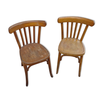 Duo of bistro chairs