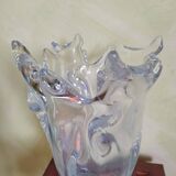 Large Schneider crystal vase