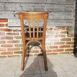 Old wooden bistro chair Baumann No 84