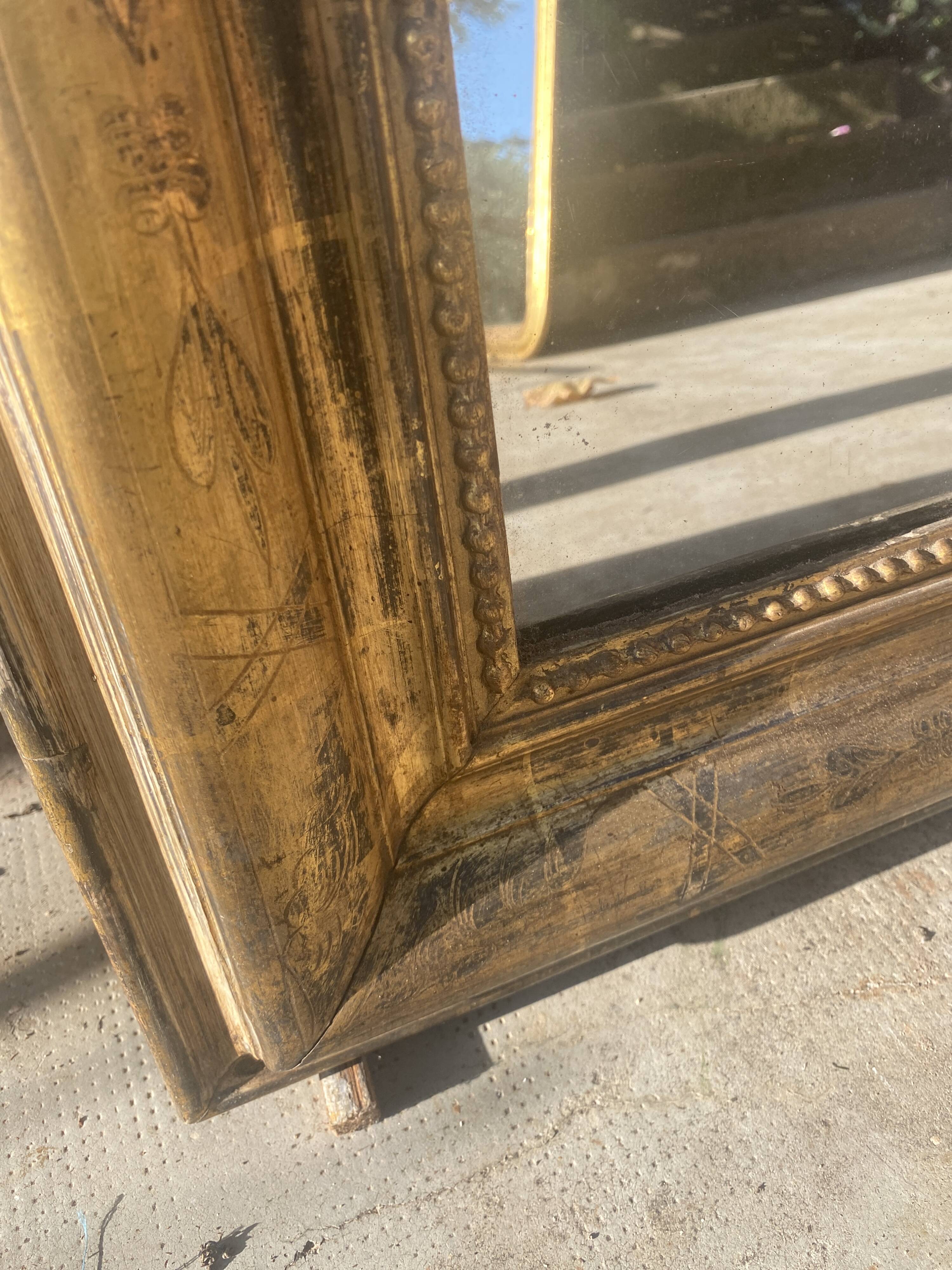Louis-Philippe gilded mirror 124x95