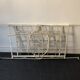 Old white wrought iron folding bed / seat