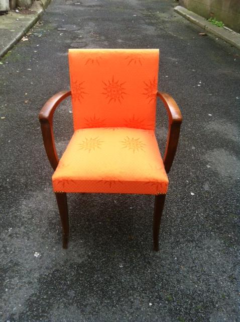 Fauteuil bridge orange