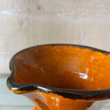 Glazed ceramic pitcher