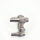 Vintage Brutalist Metal stackable Quist Candle Holder, 1970s