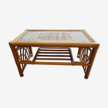 Rattan coffee table