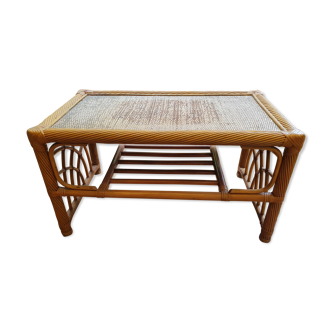 Rattan coffee table