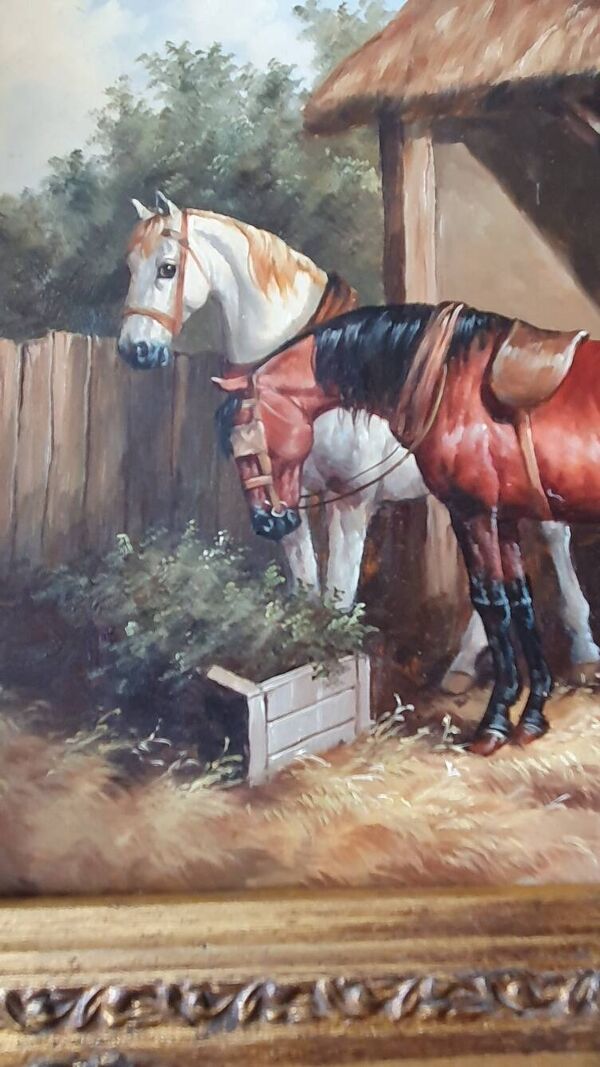 Tableau huile sur panneau