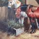 Oil painting on panel