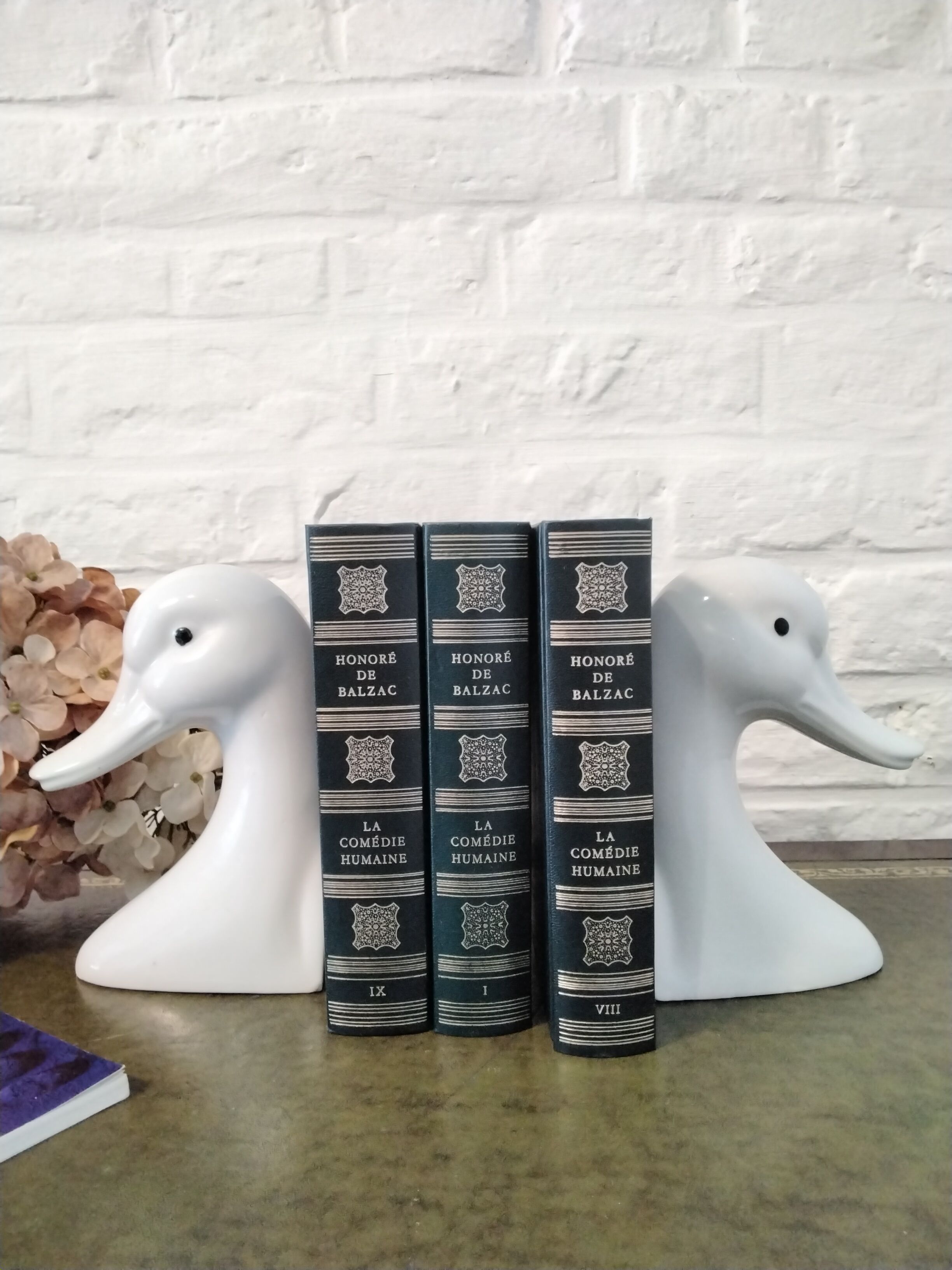 Pair of duck bookends