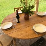 Farmhouse table with shutters