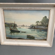 Watercolor on paper by andré mahuas vannes port de pêche 1949