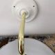 Set of two sconces in new electrified white enamelled sheet metal
