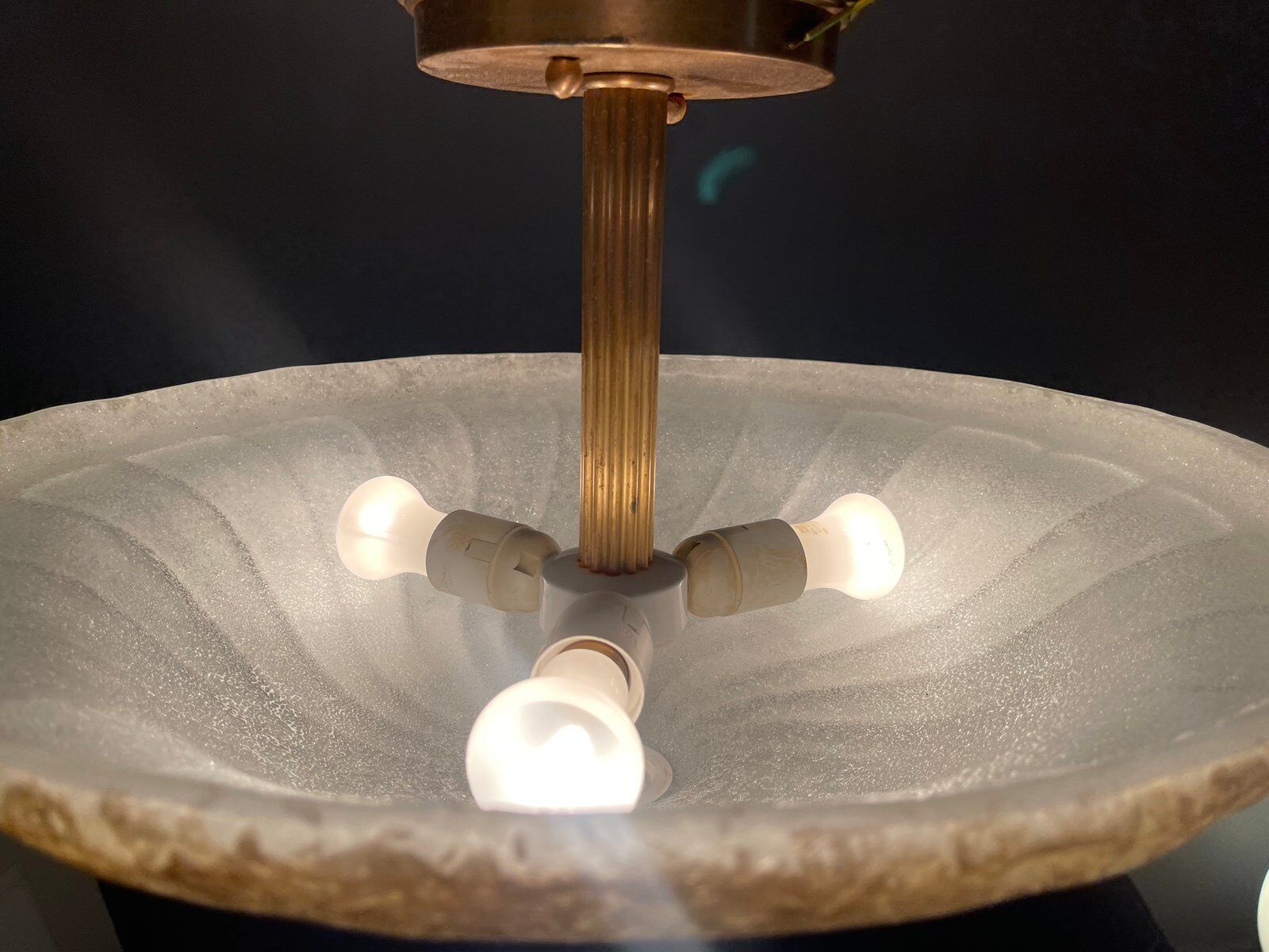 Murano Glass Light Pendants, 1980s, Set of 2