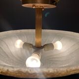 Plafonnier en verre de Murano, années 1980